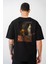Kuru Kafa Baskılı Oversize Kesim Unisex T-Shirt 2
