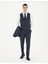Erkek Lacivert Ekstra Slim Fit Yelekli Takım Elbise 50285274-VR033 2