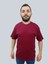 Daniel Milano Erkek Simple Bisiklet Yaka Bordo T-Shirt 1