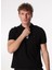 Siyah Erkek Basic Polo T-Shirt F4Sm-Tst 0747 1
