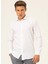 Slim Fit Klasik Yaka Düz Beyaz Erkek Gömlek GM1007100546 1