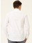 Slim Fit Klasik Yaka Düz Beyaz Erkek Gömlek GM1007100546 3