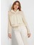 Oversize Krem Kadın Ceket W4GL06WG450-F0D9 1