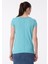 V Yaka Açık Mavi Kadın T-Shirt 3TNHL400E 5