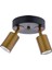 25 x 15 Spot 2li Siyah Eskitme Modern 20 - 34 cm Metal Siyah GU10 2 Antre / Hol 3