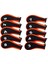 10X Neopren Golf Demir Başörtüsü Golf Kulübü Golf Sopası Kılıfı Koruma Numarası Etiketi Turuncu ve Siyah (Yurt Dışından) 2