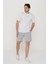 Jcostagger Embrodery Tee Ss Crew Neck Erkek Gri Şort 12253173-05 1