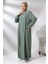 Mint Kadın Aerobin Gizli Fermuarlı Tesettür Ferace Elbise 2