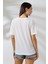 Kadın Beyaz Siyah Arizona Baskılı Bisiklet Yaka T-Shirt Hzl24S-Dsb120261 5