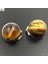 Pembe Kristal MC6981 Kaplan Gözü Lapis Lazuli Malakit Aventurin Opal Howlite Kristal Unakite Jaspe Abalone Kabuk Sanat Oval Klip Küpe WB659 (Yurt Dışından) 3