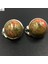 Pembe Kristal MC6981 Kaplan Gözü Lapis Lazuli Malakit Aventurin Opal Howlite Kristal Unakite Jaspe Abalone Kabuk Sanat Oval Klip Küpe WB659 (Yurt Dışından) 5