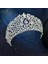 A281-S A268 Prenses Taç Yarışması Diadem Gelin Saç Takı Zirkon Düğün Başlığı Kraliçe Headdress Altın Kadın Tiara Kafa Bandı (Yurt Dışından) 4