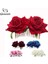 Pembe Whitered Rose Çiçek Saç Tarakları Düğün Gelin Moda Takı Kadınlar Balo Başlığı Charm Saç Aksesuarları Saç Dudakları (Yurt Dışından) 4