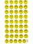 Sticker Kabartmalı Stiker Defter Planlayıcı Etiket (HQ001)-18X10 Cm- Gülen Emoji 1