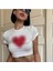Y2K To Describe How Much I Love You Baskılı Desenli Beyaz Yarım Kadın Bluz Crop Top T-Shirt 1