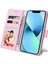 Ile Uyumlu iPhone 13 Mini Vaka Retro Yaldızlı Kırmızı Gül Çiçek Manyetik Pu Deri Rfıd Engelleme Flip Kart Yuvaları Tutucu Cüzdan Kapağı (Yurt Dışından) 4