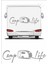 Camp Life Kamp Hayatı Karavan Sticker Adventure Karavan Çıkartması Q41 1