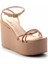 Nude Rose Taşlı Rugan Kadın Sandalet K05534008108 2