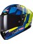 Thunder Karbon Gas Mavi-Neon Sarı Kask 1
