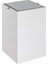 Banyo Çöp Kovası 4 L Beyaz/Krom Renk 300X186X186 Mm 1