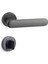 Sınus Rozetli Kapı Kolu Füme Rengi Wc - Hha227Ro12W Bbn 1
