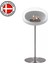 Beyaz Kubbe Şömine & Parlak Çelik 25 Mm Çelik Brülor / White Ground Steel High Polished Steel-25Mm 1