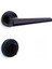 Butto Siyah - Wc Rozetli Kapı Kolu - Hha169Ro12W Al6 1