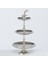 Gümüş Dekoratif Raflı Stand 49Cm 1