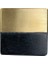 Çap 40X40Mm Siyah/Mat Sarı Düğme Kulp / Doğal Taş 1