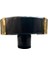 Çap 38Mm Siyah/Mat Sarı Düğme Kulp / Doğal Taş 2
