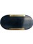 Çap 25Mm X 53Mm Siyah/Parlak Sarı Düğme Kulp / Doğal Taş 1