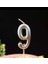 Mum Rakam 5 cm Gümüş 9 No 1