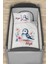 Isme Özel 75X120 Park Yatak Beşik Nevresim Takımı Minik Kuş 1