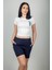 Baskılı Kadın Crop T-Shirt 1