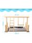 Papağan Oyun Perch Kuş Papağan Oyna Eğitim Standı Bahçesi Ahşap Levrek Playpen Egzersiz Playgym Besleyici Kupası ile | Kuş Oyuncakları (Yurt Dışından) 2