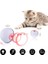 Akıllı Otomatik Kedi Oyuncaklar Topu Pet Interaktif Oto Haddeleme Kendinden Dönen Top LED Işık Kediler Için LED Işık USB Şarj Edilebilir Oyuncaklar Kitaplar | Kedi Oyuncakları (Pembe) (Yurt Dışından) 2
