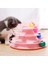 Pet Katı 3 Seviye Kule Turntable Oyuncaklar Kitty's Avcılık Kovalma Egzersiz Interaktif Top Oyuncaklar Istihbarat Eğitim Pistleri Disk | Kedi Oyuncakları (Yurt Dışından) 3