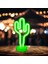 Relaxays LED Kaktüs Neon Tablo Için Masa ve Amp;duvar, Pille Çalışan, Parti Dekor ve Gece Lambası, Yeşil, Pp (Yurt Dışından) 3