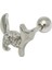 Kedi Tragus Gümüş Küpe NUR-KP02030 1