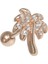 Palmiye Ağacı Gümüş Tragus Küpe NUR-KP02005 1
