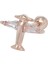 Uçak Tragus Gümüş Küpe NUR-KP01998 1