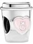 Cup With Pink Heart Gümüş Charm NUR-BL10016 1