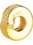 Gold Renk İnce Taşlı Gümüş Charm NUR-BL01013 2