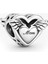 'My Angel' ve 'Mom' Yazılı Melek Kanatlı Gümüş Charm NUR-BL00317 1