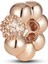Rose Yuvarlak Taşlı Gümüş Charm NUR-BL00048 1