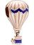 Rose Balon Gümüş Charm NUR-BL10043 2
