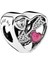 Kalp İçinde Ok Gümüş Charm NUR-BL00254 1