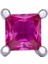 Pembe Tektaş Tragus Gümüş Küpe NUR-KP00027 1