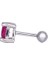 Pembe Tektaş Tragus Gümüş Küpe NUR-KP00027 2