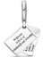 Sallantılı Mektup Gümüş Charm NUR-BL12416 2